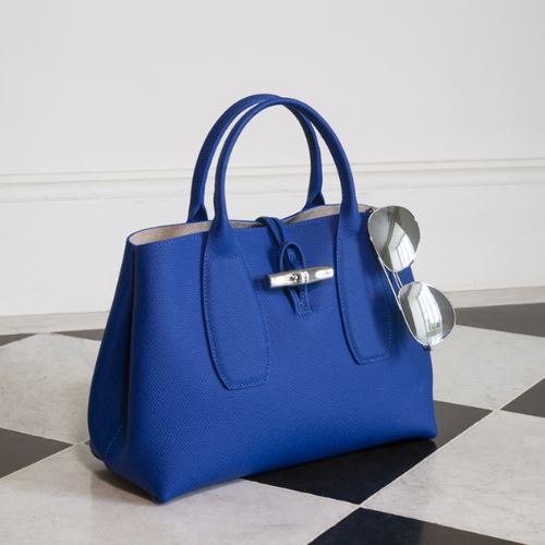 Longchamp Roseau Small Crossbody Bag in Blue