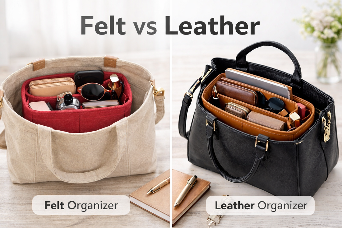 Felt vs Leather Purse Organizers: Which One Is Right for You?