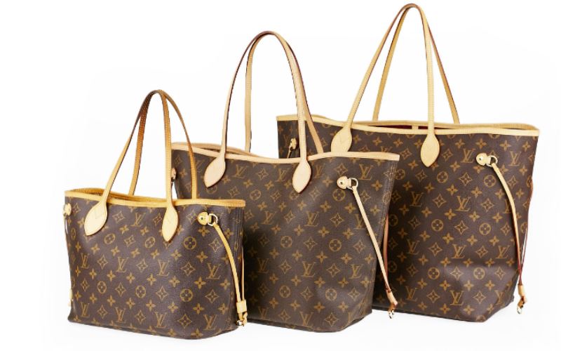 Purse Bling Blog Tagged LV Neverfull Damier Azur Canvas