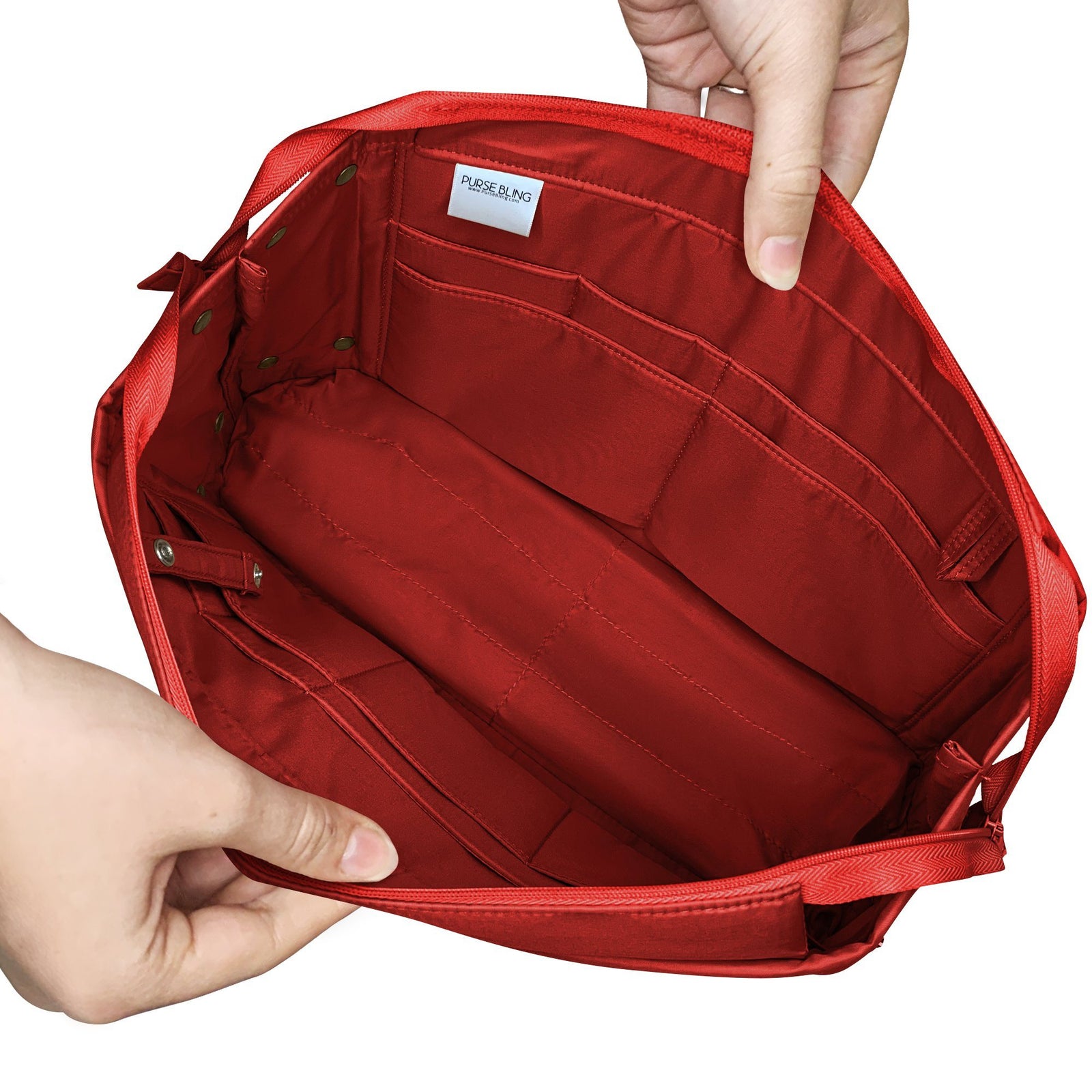 HyFanStr Felt Insert Bag Organizer with Zipper, Small Handbag Purse  Organizer To | eBay