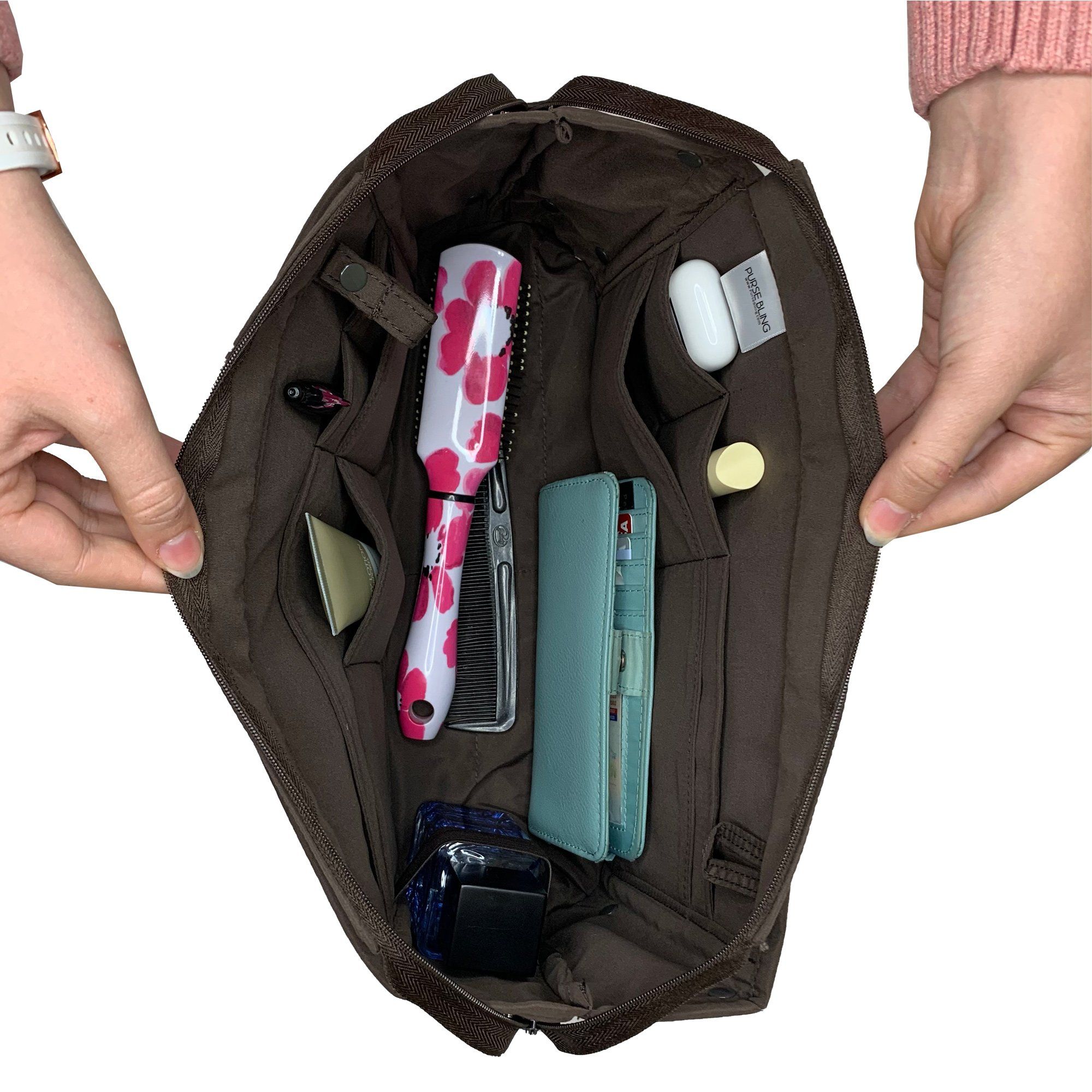 Insert Bag Fits Backpack Simple Multi Pocket Storage Bag - Temu