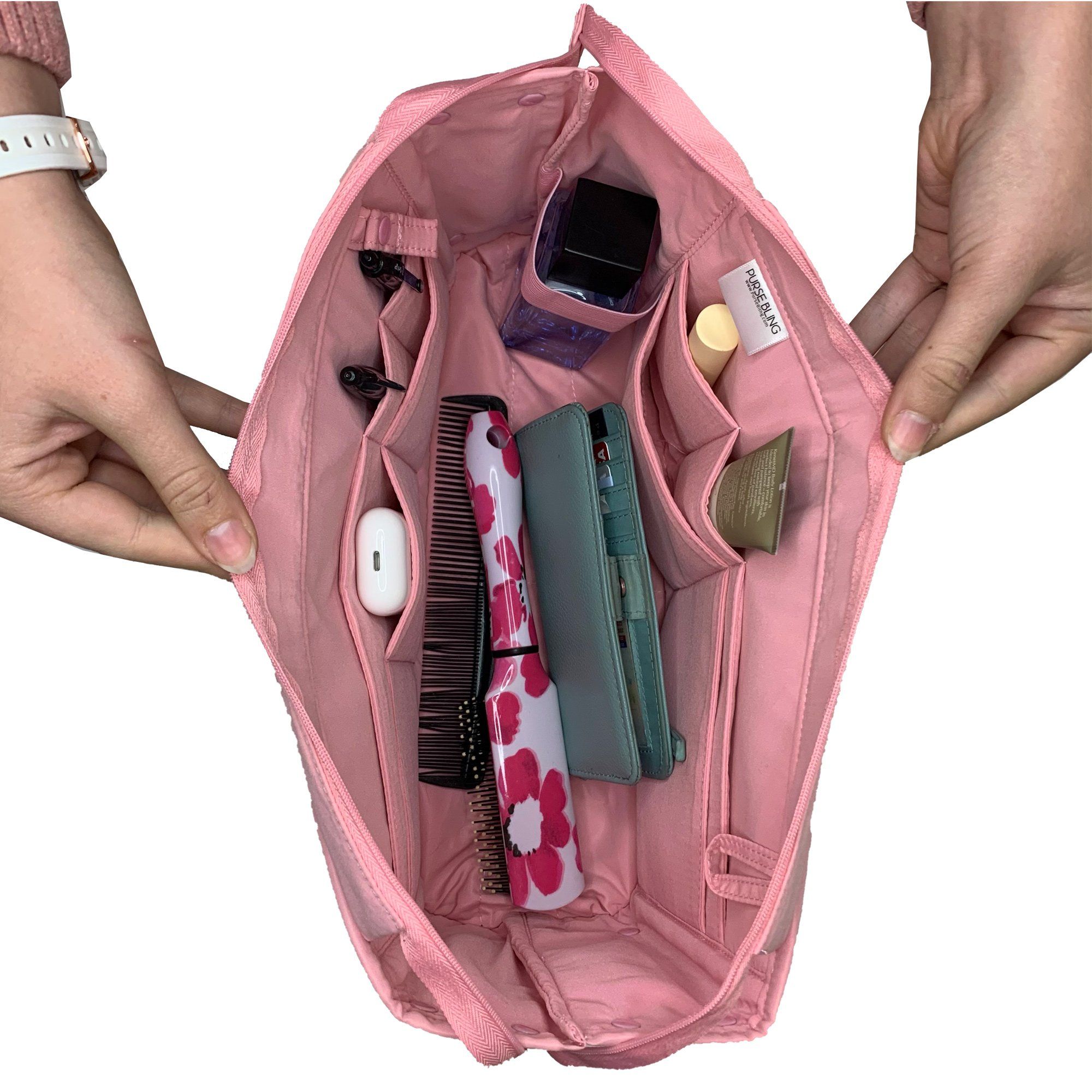 Felt Purse Organizer Insert, Bag with Zipper Inner Pocket for LV