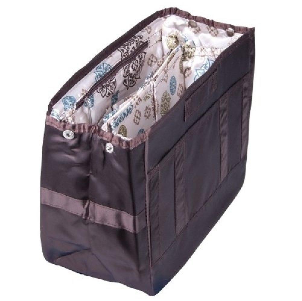 Purse Bling Exclusive Purse Handbag Organizer- Clearance Extra Jumbo - Short / Brown